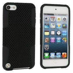 iPod Touch 5 Mesh Hybrid Case (Black-Black)